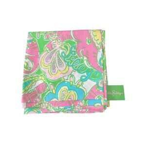 Lilly Pulitzer "Chin Chin" Pink & Green Napkin Set of 4